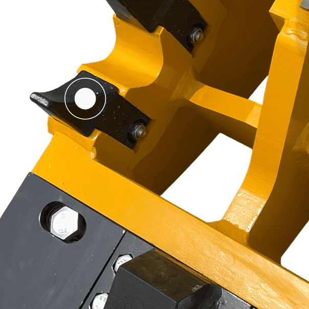 Rotating Pulveriser - Reversed cylinder & manifold blocks