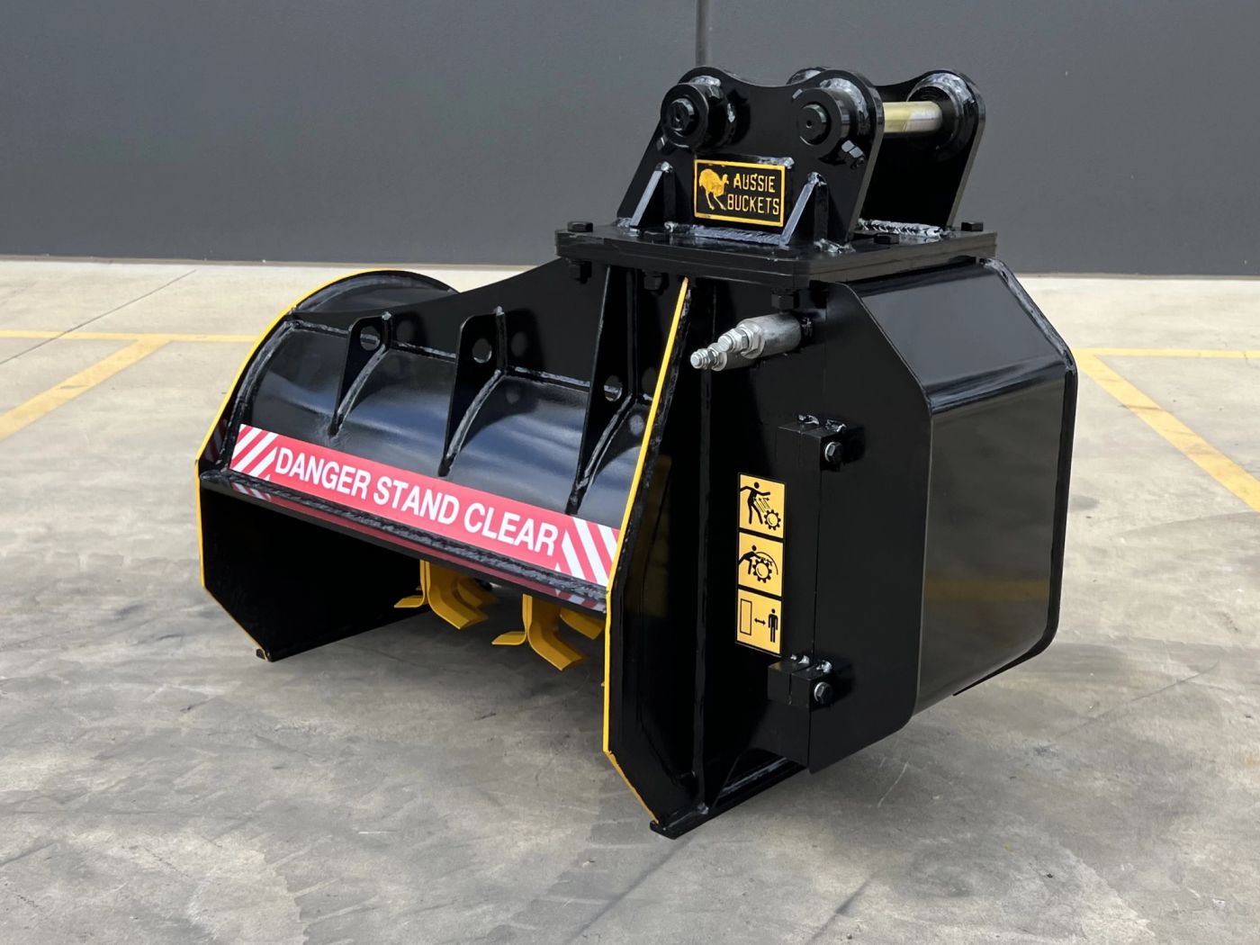 Aussie Buckets excavator flail mower attachment