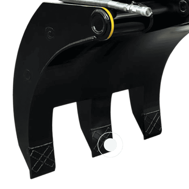 Hydraulic Grab - Five-finger interlocked webbed design