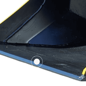 Rotating Grading Bucket - Reversible bolt-on edge