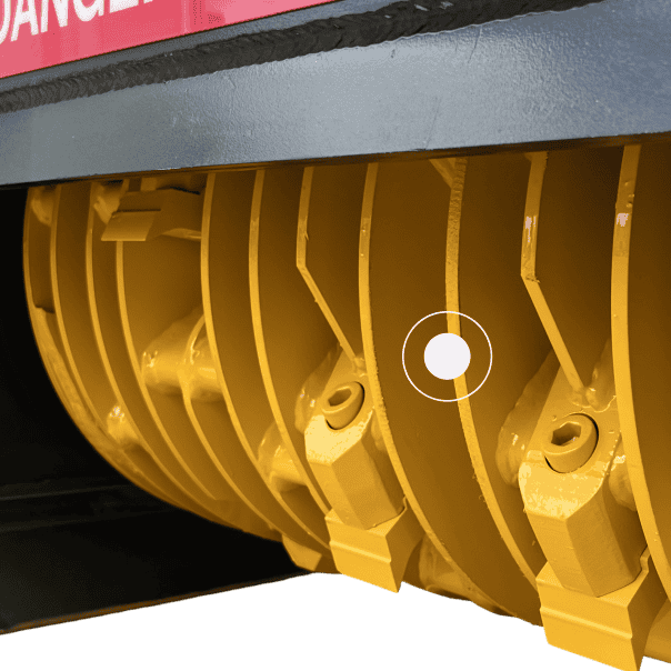 Mulcher - Interchangeable, reversible, and replaceable blades