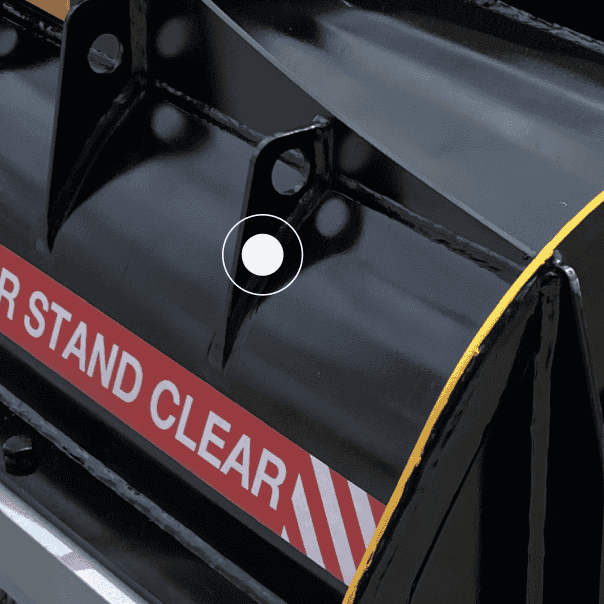 Flail Mower - Rear chain safety guard