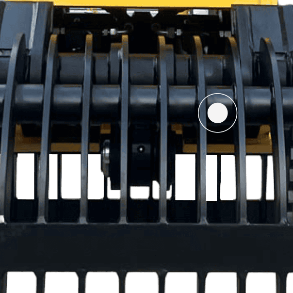 Rotating Demolition Grab - Hydraulic cylinder protection