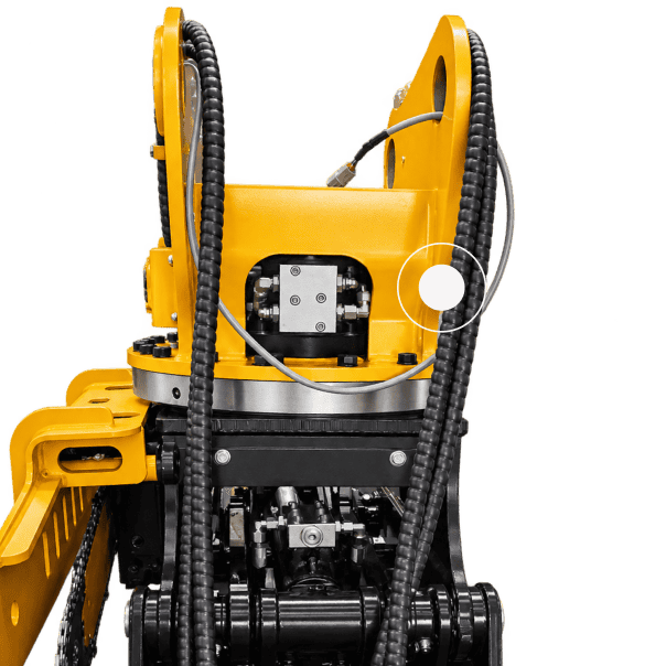 Rotating Log Saw Grab - Hydraulic or electric installation