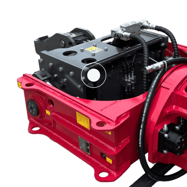 Top-Down Vibrating Pile Driver - Heavy duty cylinders