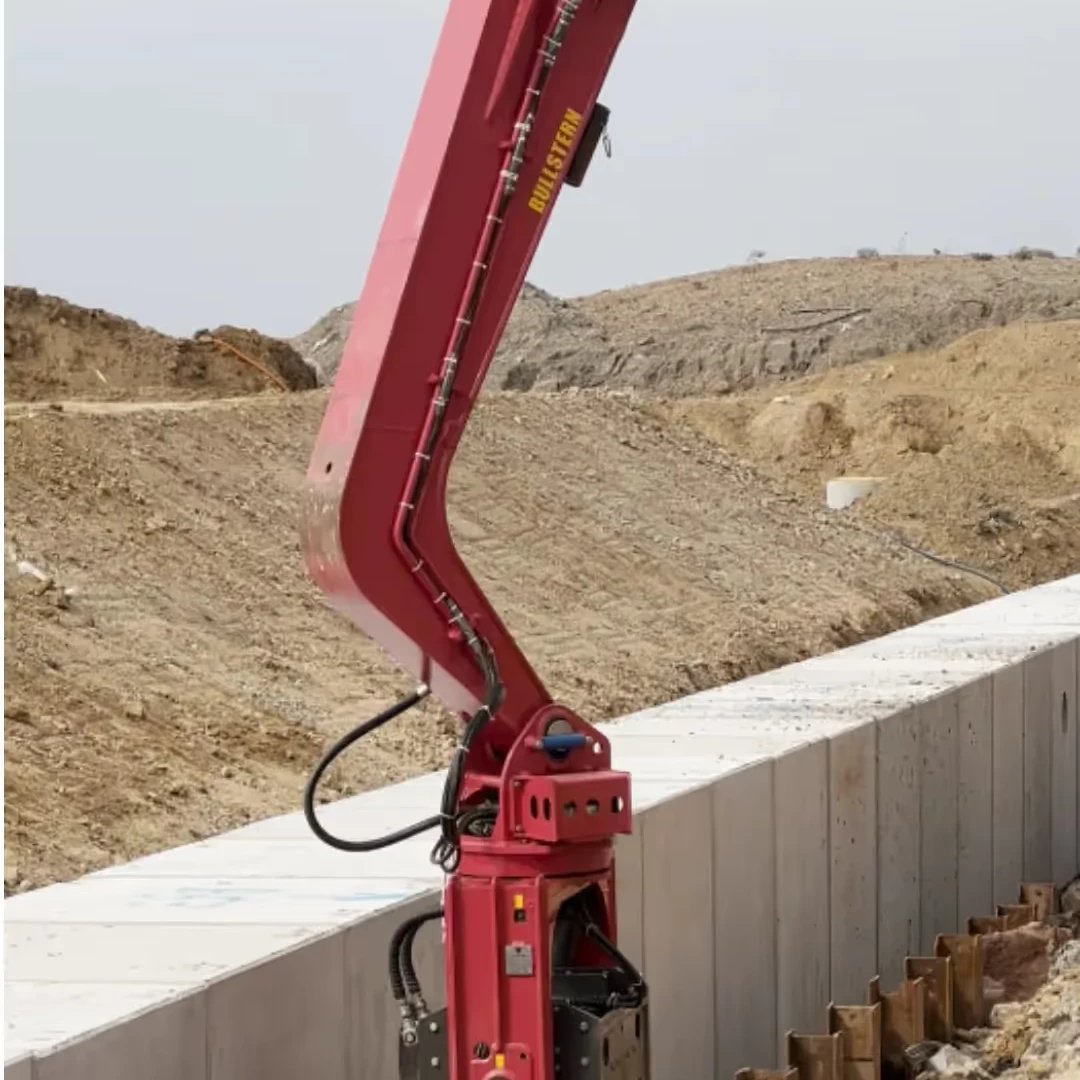 Aussie Buckets Vibrating Pile Driver in Action 3