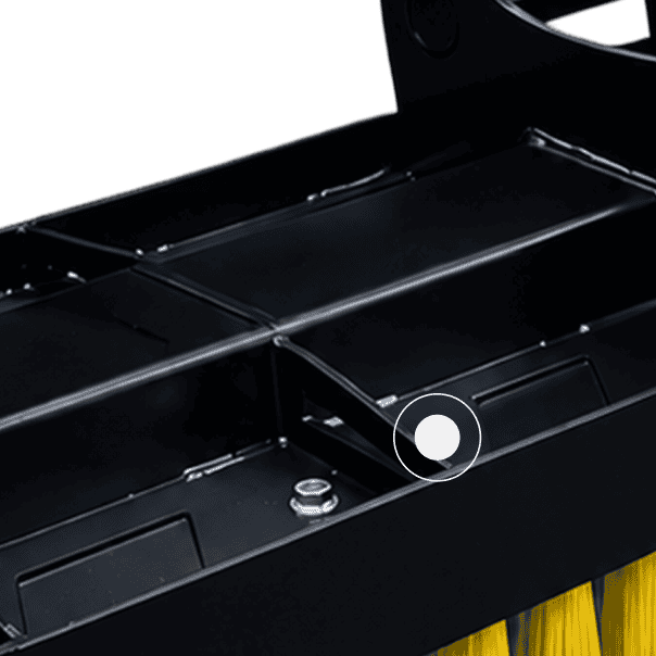 Sweeper Broom - Reinforced frame with stands