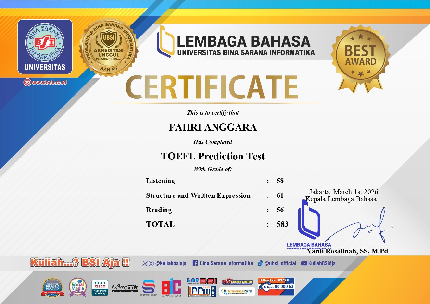 TOEFL