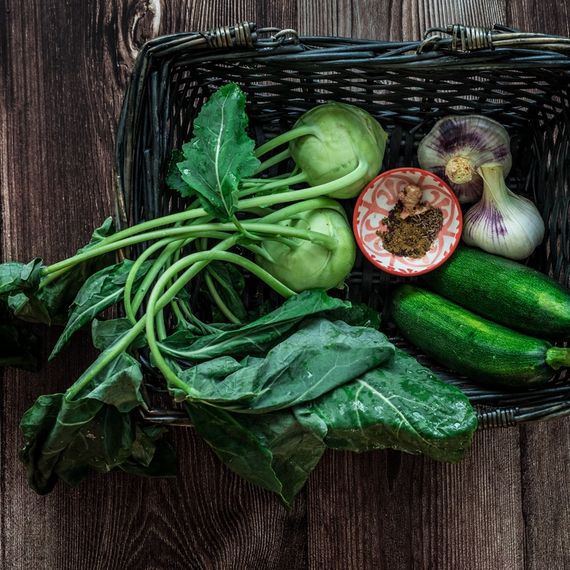 Zutaten Kohlrabi und Zucchetti Curry