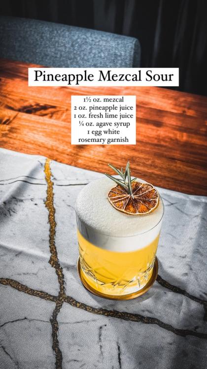 Pineapple Mezcal Sour