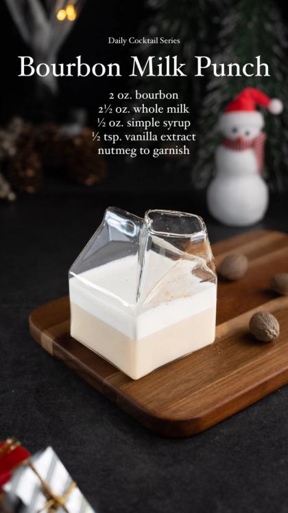 Bourbon Milk Punch