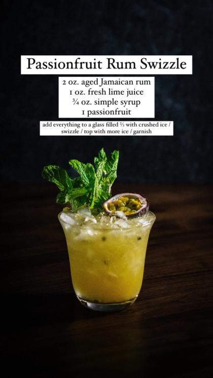 Passionfruit Rum Swizzle