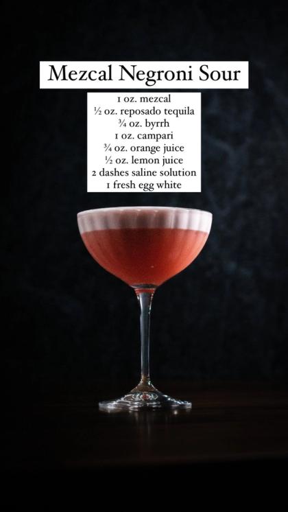 Mezcal Negroni Sour