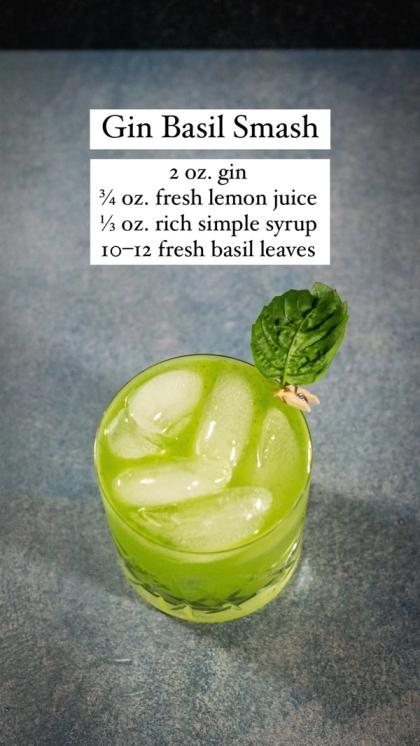 Gin Basil Smash