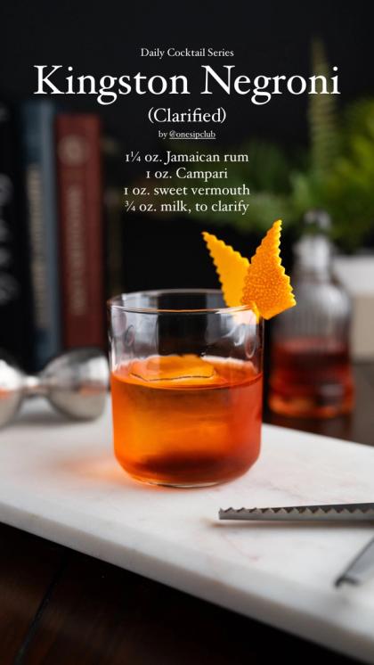 Clarified Kingston Negroni