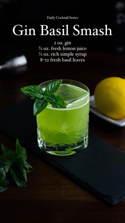 Gin Basil Smash