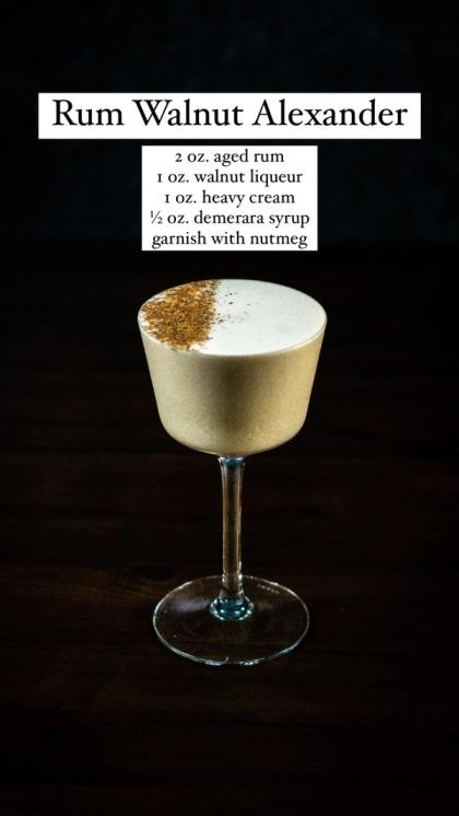 Rum Walnut Alexander