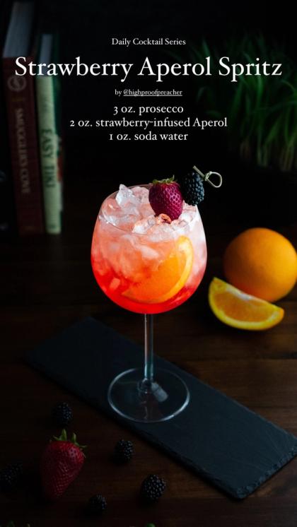 Strawberry Aperol Spritz