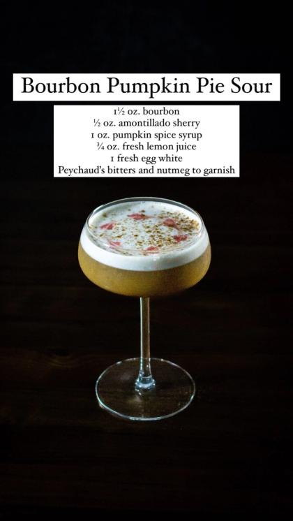 Bourbon Pumpkin Pie Sour