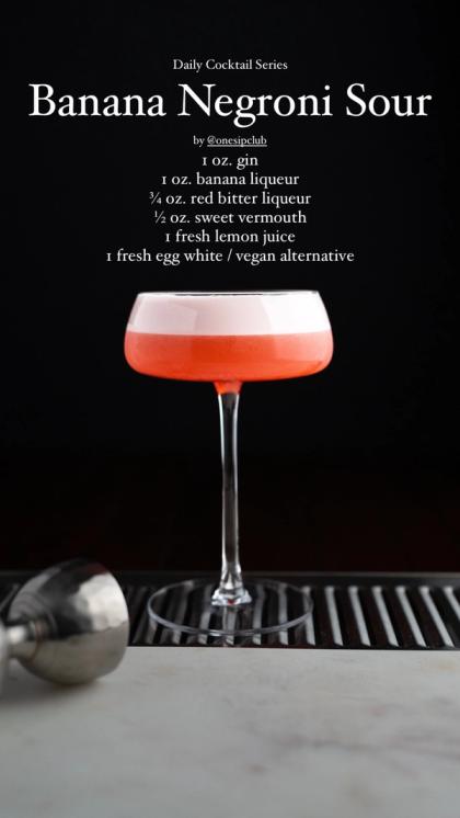 Banana Negroni Sour