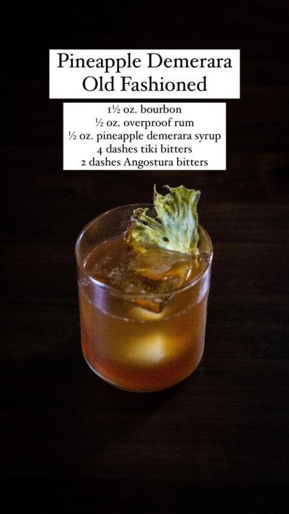 Pineapple Demerara Old Fashioned
