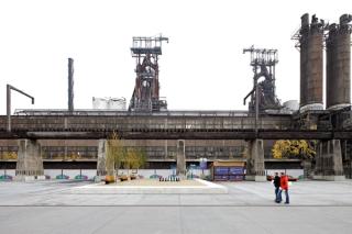 A game of chess between steel and cement in Esch-Sur-Alzette.