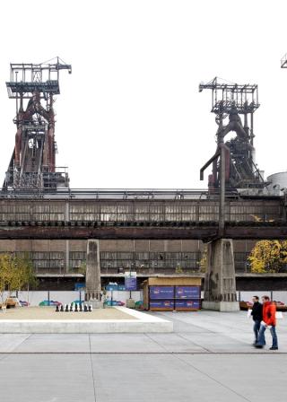 A game of chess between steel and cement in Esch-Sur-Alzette.