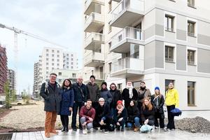 Part of our team recently visited our almost completed residential project on Berresgasse. Part of our team recently visited our almost completed residential project on Berresgasse.