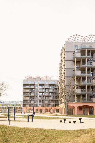 Residential Quarter Red Emma – Timber hybrid social living in Vienna