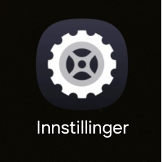 Appikonen «Innstillinger» på en Android-telefon