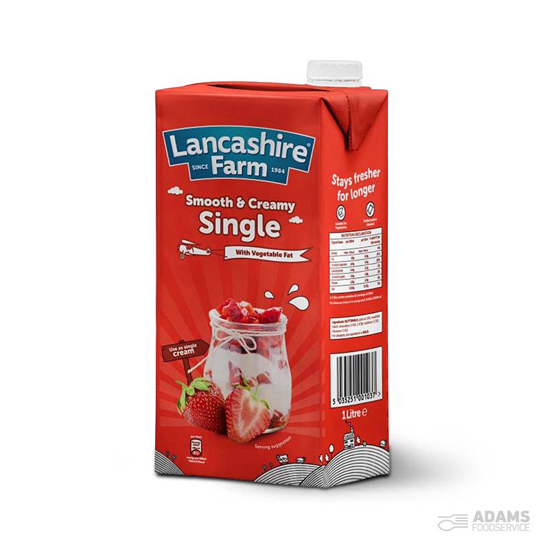 Lancashire Farm UHT Single Cream 12x1