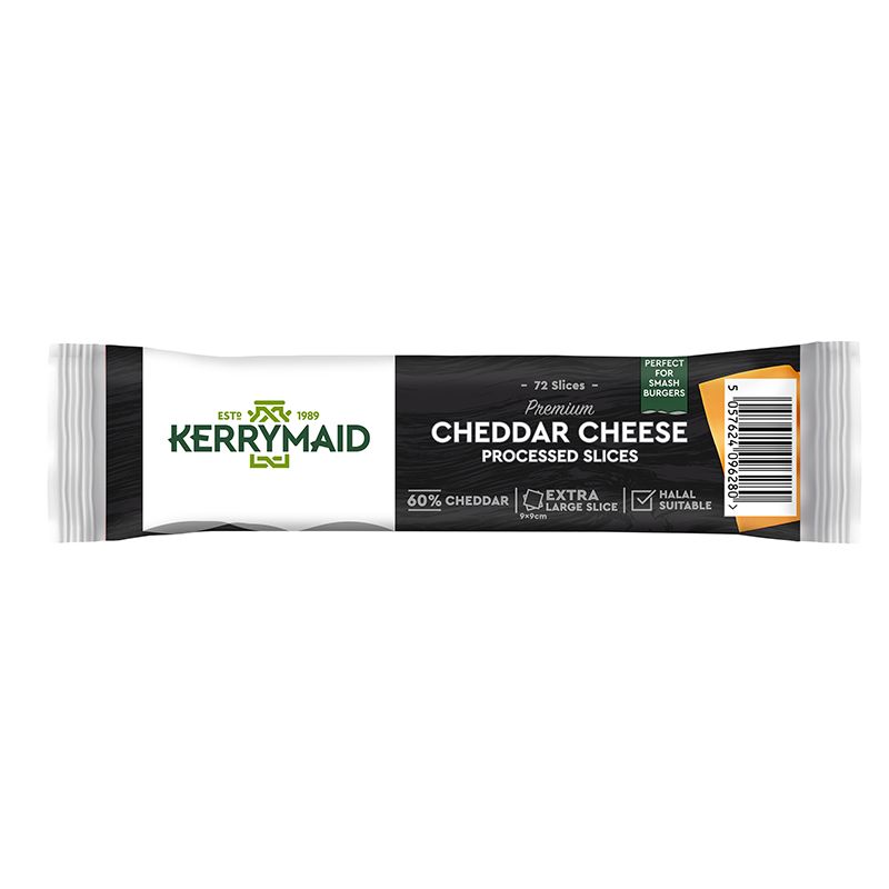 Kerrymaid XL 60% Cheddar Slices 8x72