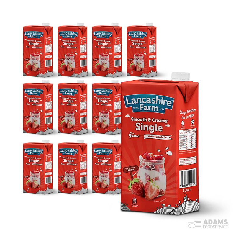 Lancashire Farm UHT Single Cream 12x1