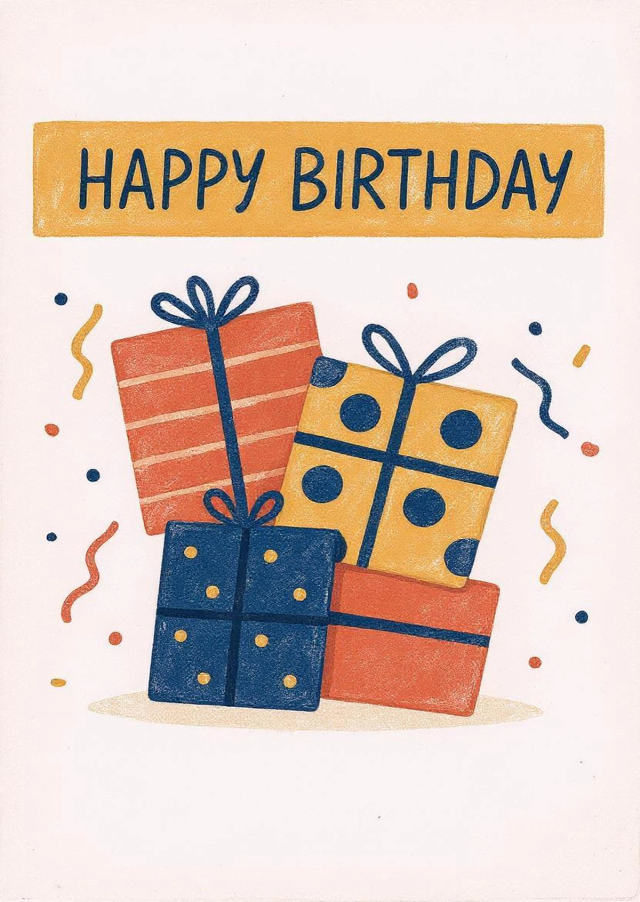 Free printable birthday card + 11. Click to download and print this unique card.
