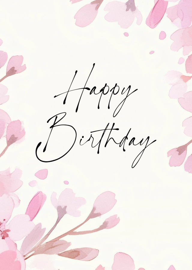 Free printable birthday card + 07. Click to download and print this unique card.