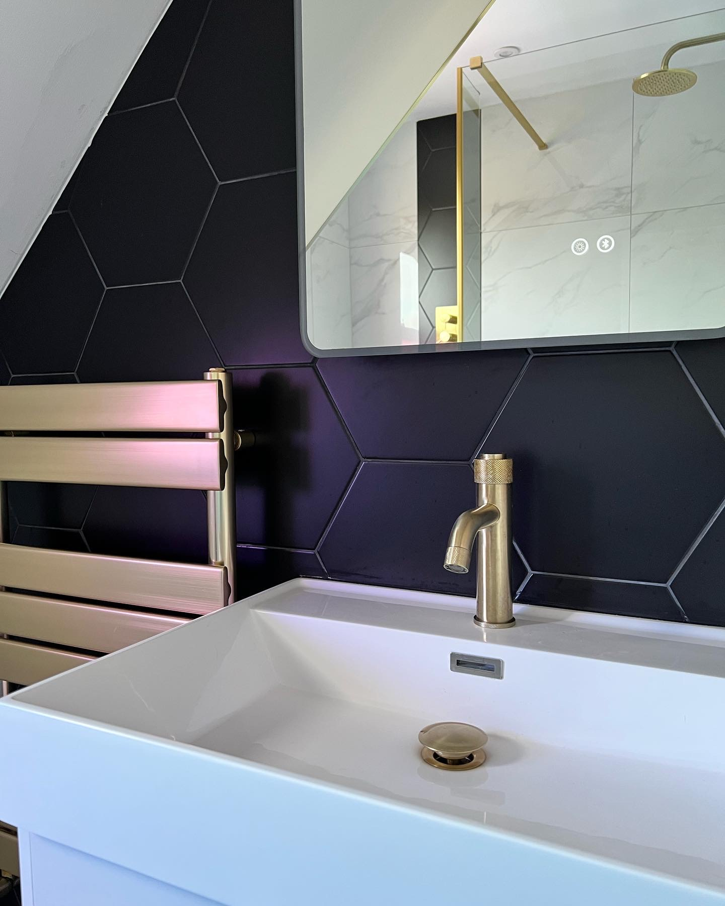 Close up on a bathroom sink