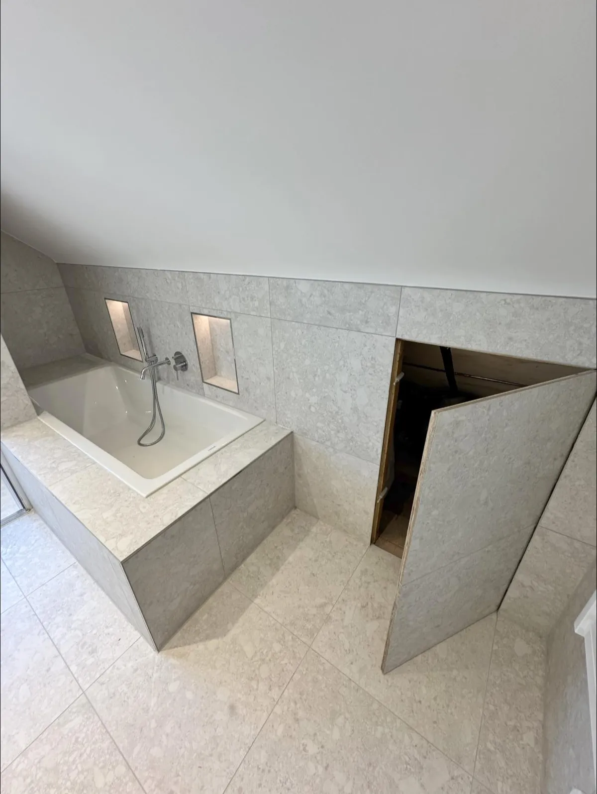 Bedroom-to-Bathroom Transformation with Secret Door