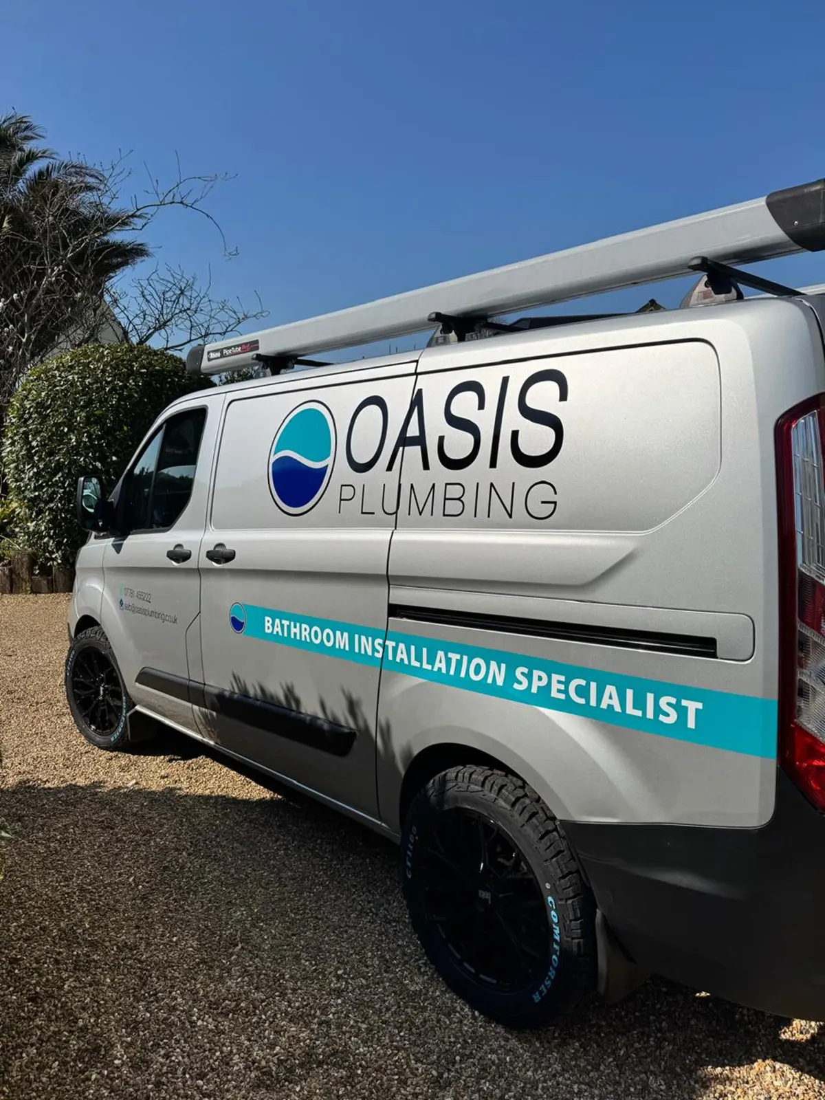 Oasis van parked outside