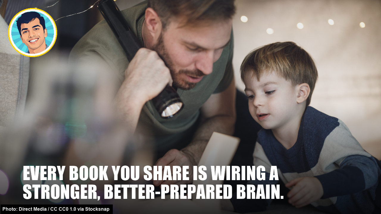 Child who loves reading