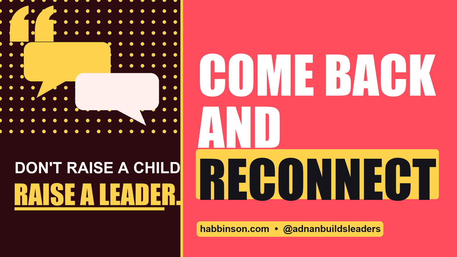 yell at your child - Come Back and Reconnect | Habbinson parenting tips