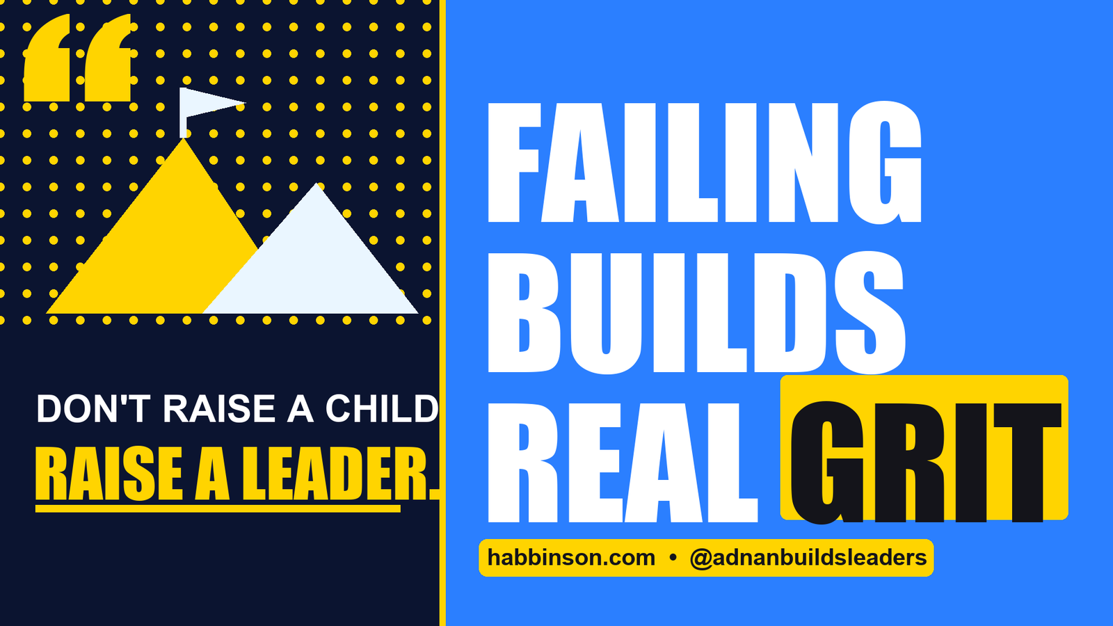 Let your child fail on