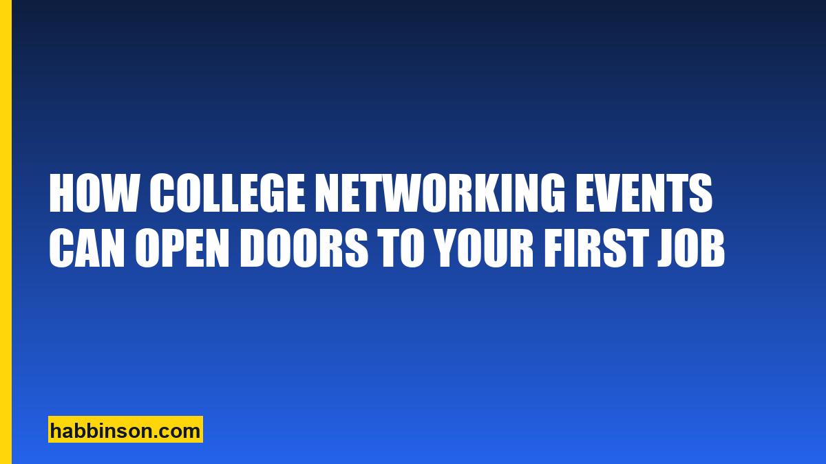 Networking events — Habbinson