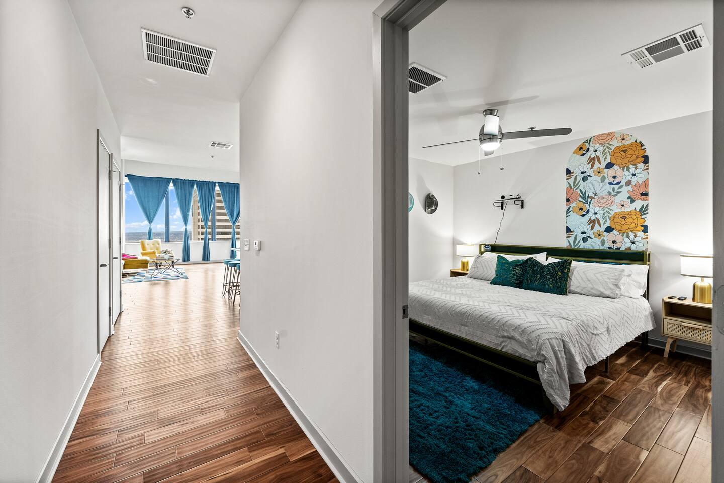 Entrance of bedroom from the living room
