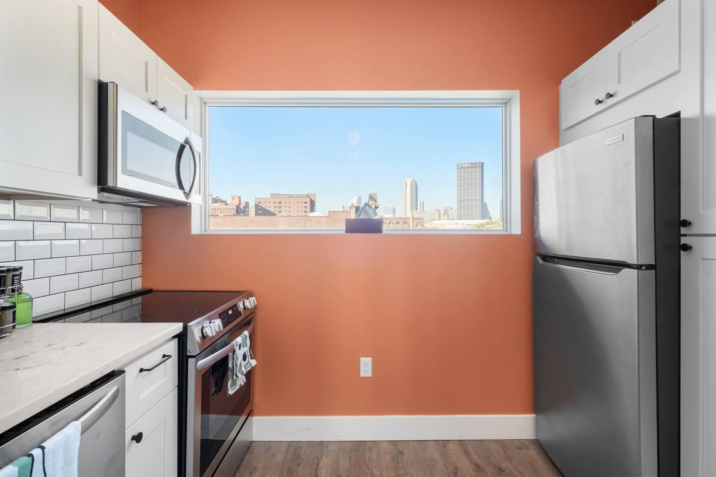 Cooking with a side of skyline magic! ️✨ #CityViews #KitchenVibes