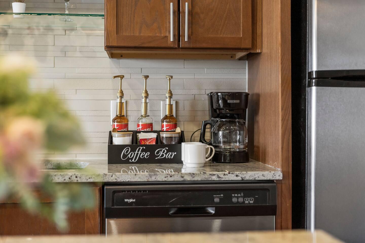Our mini coffee station.