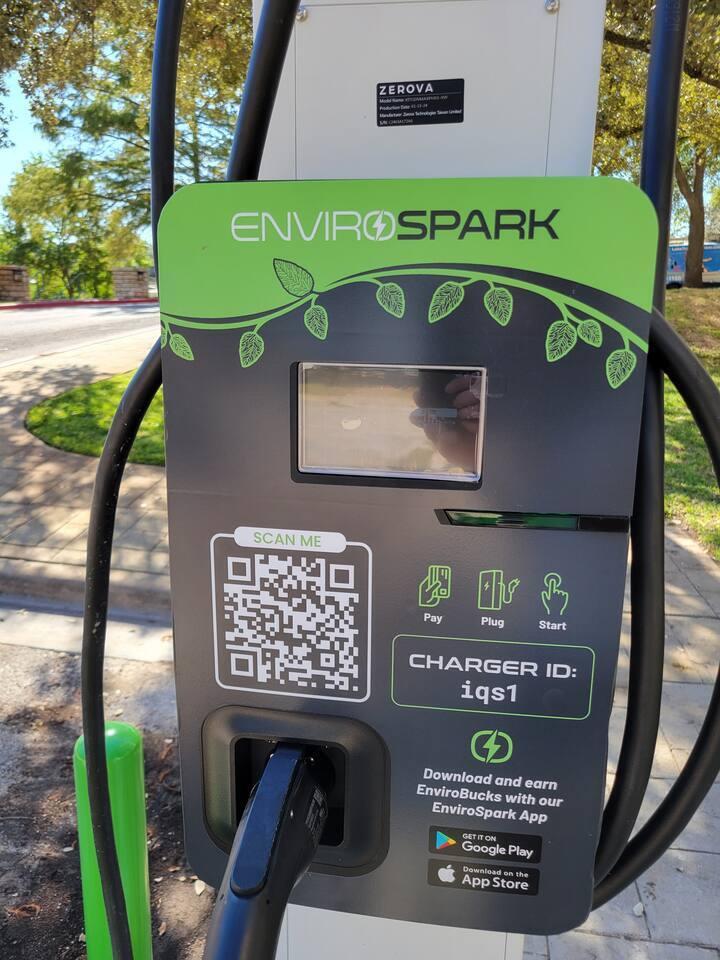 Level 2 (240 Volts) Electric Vehicle Chargers are also by the North Parking Lot