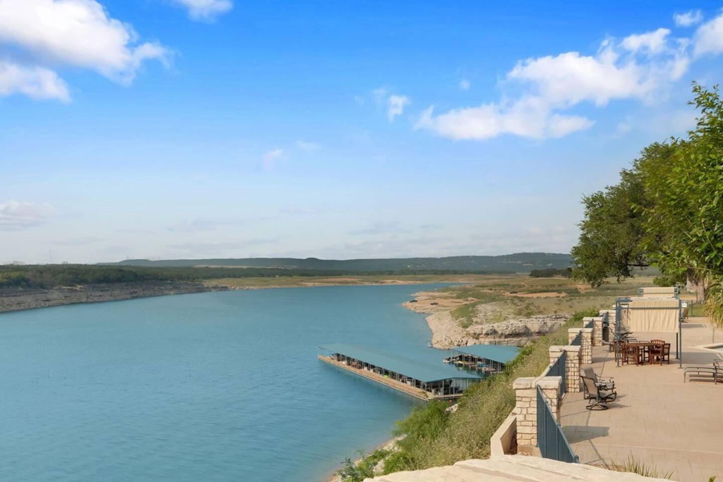 Walk along the river, within the complex, to see the beautiful water views