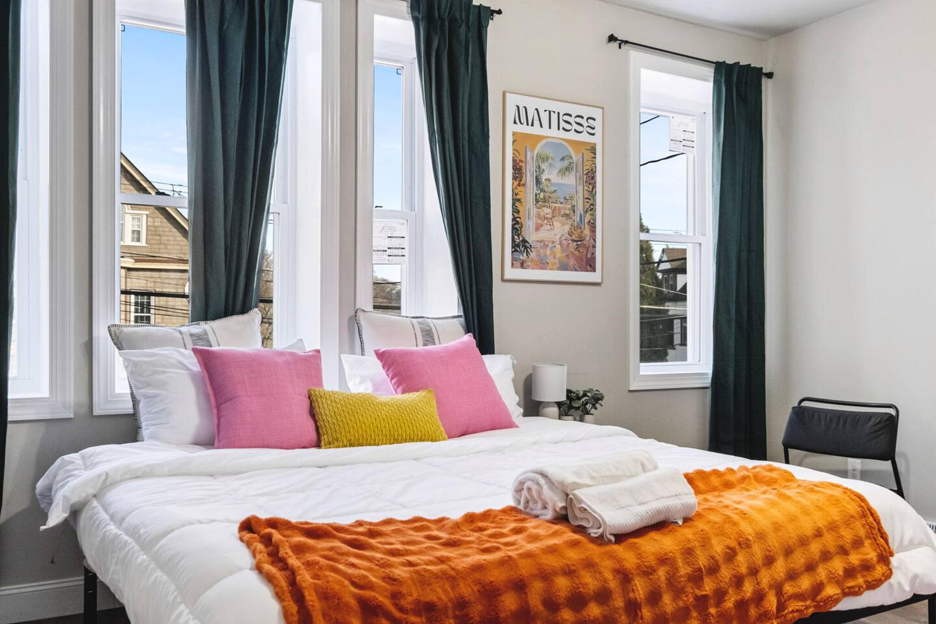 Master suite with a luxurious king-size bed for ultimate comfort and relaxation!