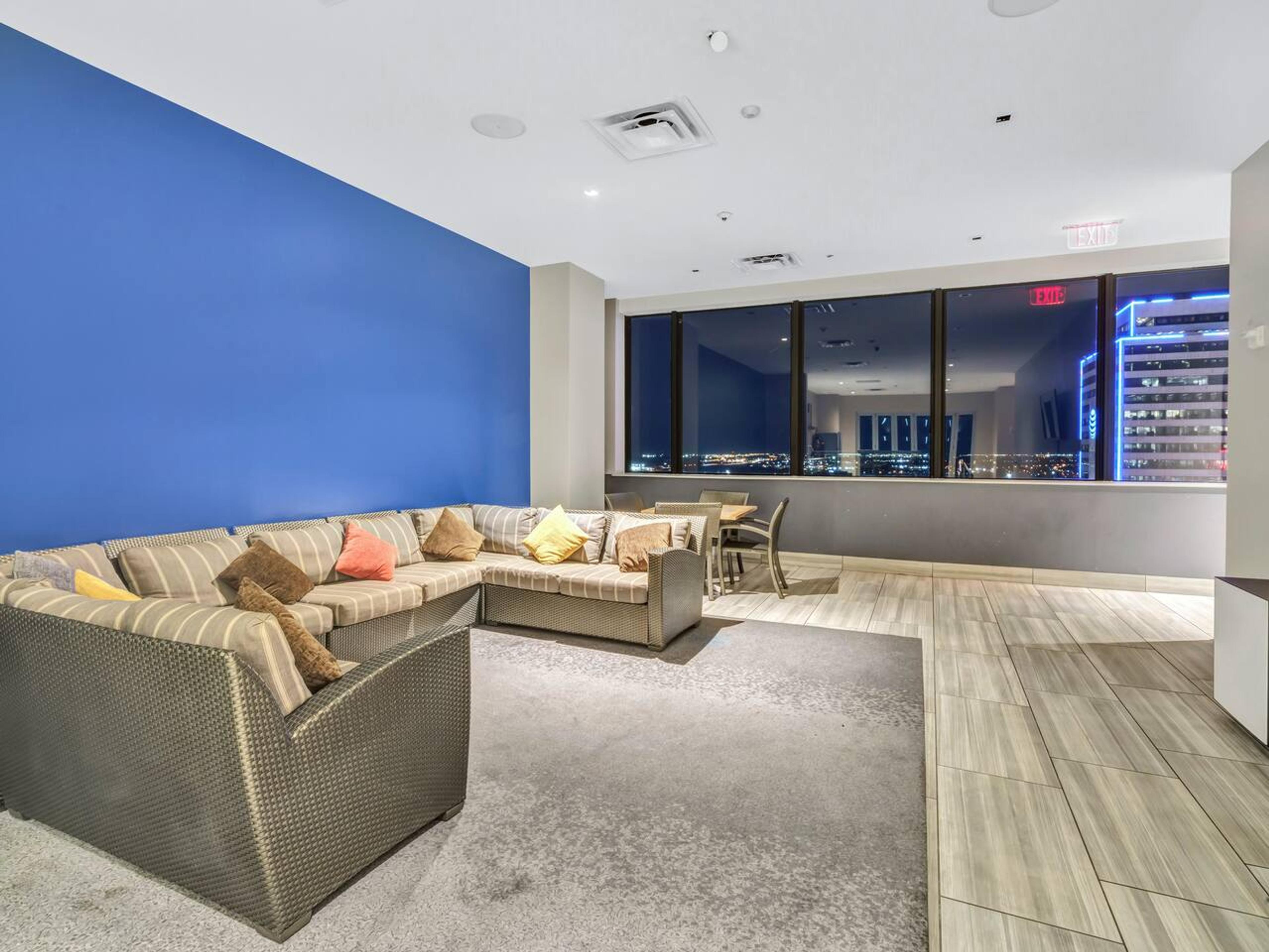 Common couch area to sit and enjoy with your friends