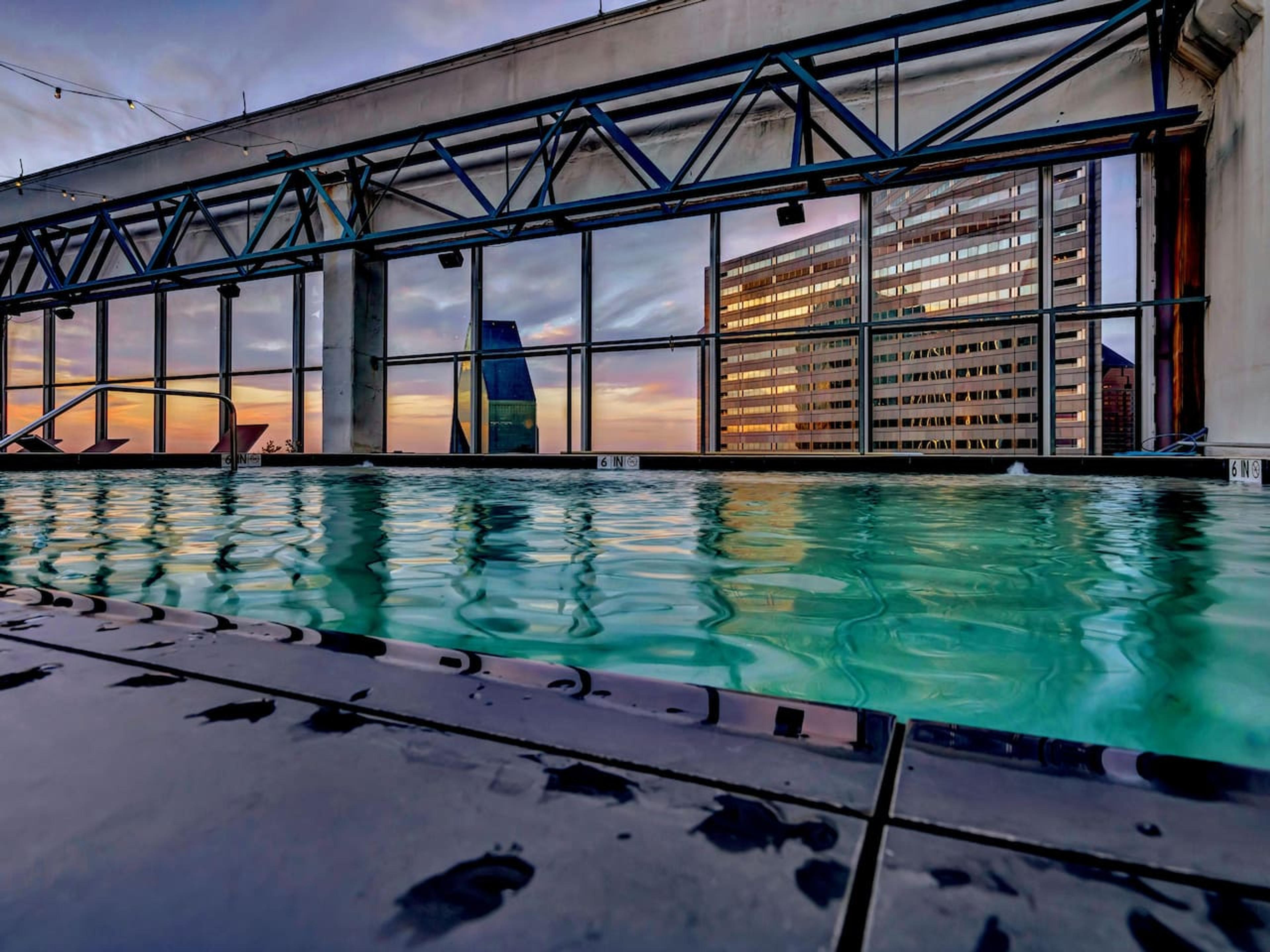 Rooftop pool
